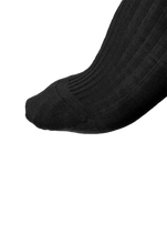 Lade das Bild in den Galerie-Viewer, NOSOCKS long wool - zwart - tenen