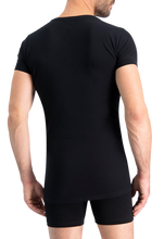 Lade das Bild in den Galerie-Viewer, NOSHIRT original - deep V - zwart - achterkant