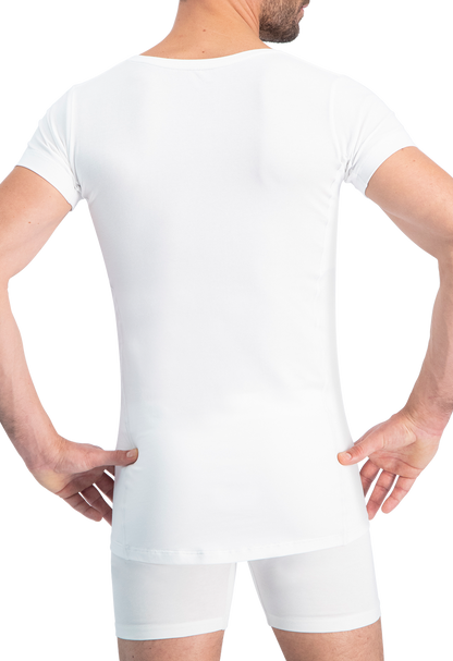 NOSHIRT dry - deep V - wit - achterkant